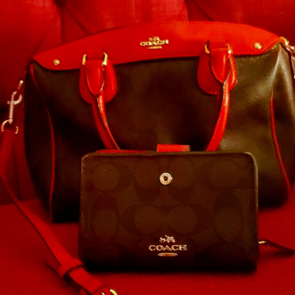 Coach pocket book and wallet